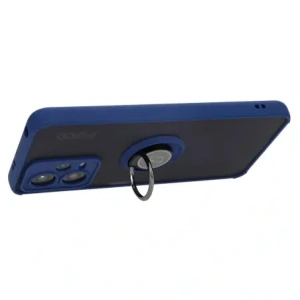 Kup Etui z uchwytem na palec Bizon Case Hybrid Ring do Xiaomi Poco X5 / Redmi Note 12 5G przydymione z granatową ramką - BIZ2306 - {ean13} - Sklep Home Screen