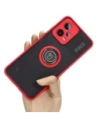 Buy Bizon Case Hybrid Ring Xiaomi Poco X5 / Redmi Note 12 5G smoky with a red frame - BIZ2308 - {ean13} - Home Screen Store Europe