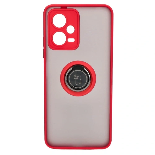 Buy Bizon Case Hybrid Ring Xiaomi Poco X5 / Redmi Note 12 5G smoky with a red frame - BIZ2308 - {ean13} - Home Screen Store Europe