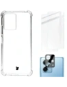 Bizon Case Clear Pack case + 2x screen glass + lens glass Xiaomi POCO X5 / Redmi Note 12 5G clear
