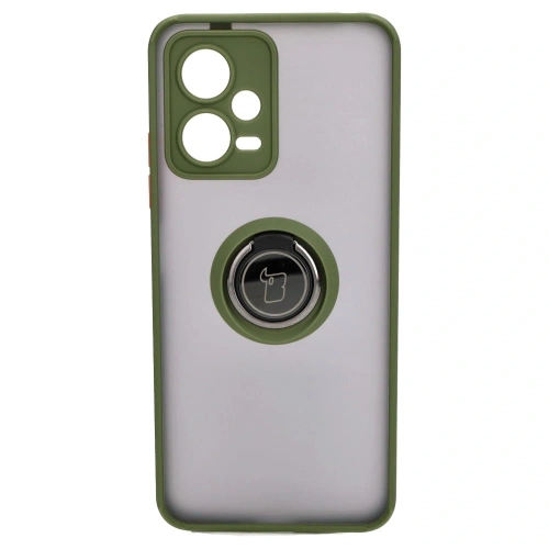 Buy Bizon Case Hybrid Ring Xiaomi Poco X5 / Redmi Note 12 5G smoky with a green frame - BIZ2311 - {ean13} - Home Screen Store Europe