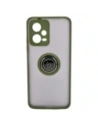 Kup Bizon Case Hybrid Ring Xiaomi Poco X5 / Redmi Note 12 5G fumuriu cu un cadru verde - BIZ2311 - {ean13} - Sklep Home Screen