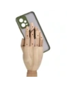 Buy Bizon Case Hybrid Ring Xiaomi Poco X5 / Redmi Note 12 5G smoky with a green frame - BIZ2311 - {ean13} - Home Screen Store Europe