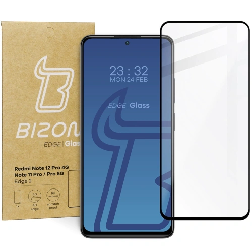 Kup Bizon Glass Edge 2 Xiaomi Redmi Note 12 Pro 4G/11 Pro 4G/5G fekete - BIZ2315 - {ean13} - Sklep Home Screen