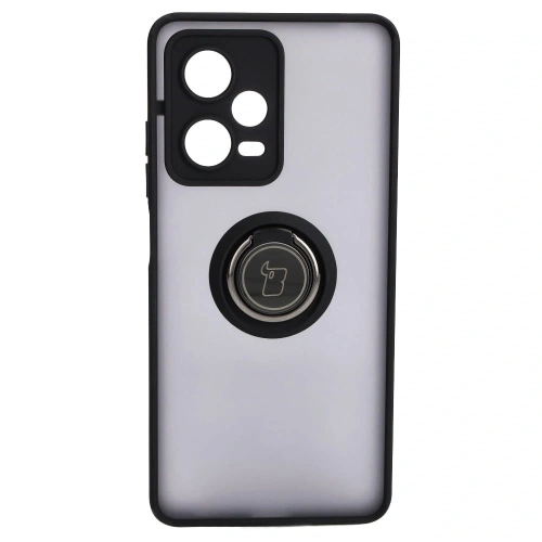Kup Bizon Case Hybrid Ring Xiaomi Redmi Note 12 Pro 5G rauchig mit einem schwarzen Rahmen - BIZ2316 - {ean13} - Sklep Home Screen
