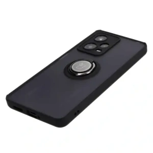 Kup Etui z uchwytem na palec Bizon Case Hybrid Ring do Xiaomi Redmi Note 12 Pro 5G przydymione z czarną ramką - BIZ2316 - {ean13} - Sklep Home Screen