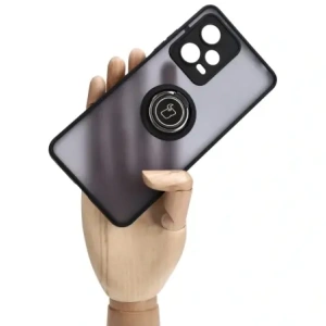 Kup Etui z uchwytem na palec Bizon Case Hybrid Ring do Xiaomi Redmi Note 12 Pro 5G przydymione z czarną ramką - BIZ2316 - {ean13} - Sklep Home Screen