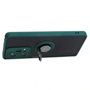 Kup Etui z uchwytem na palec Bizon Case Hybrid Ring do Xiaomi Redmi Note 12 Pro 5G przydymione z ciemnozieloną ramką - BIZ2317 - {ean13} - Sklep Home Screen