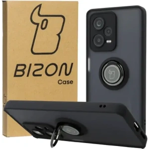 Buy Bizon Case Hybrid Ring Xiaomi Redmi Note 12 Pro+ 5G smoky with a black frame - BIZ2330 - {ean13} - Home Screen Store Europe