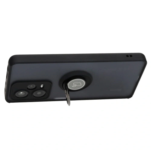 Buy Bizon Case Hybrid Ring Xiaomi Redmi Note 12 Pro+ 5G smoky with a black frame - BIZ2330 - {ean13} - Home Screen Store Europe
