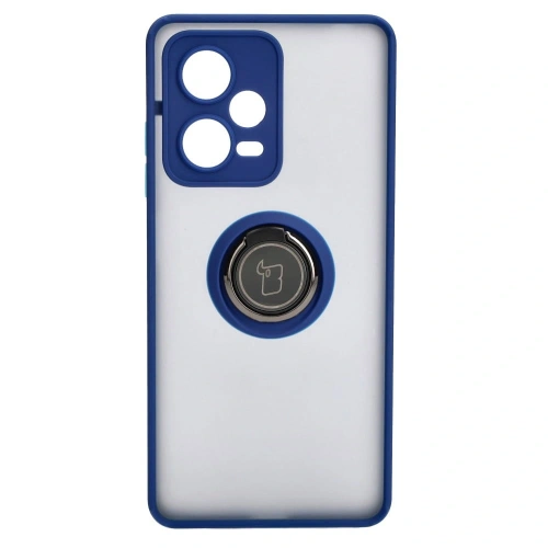 Buy Bizon Case Hybrid Ring Xiaomi Redmi Note 12 Pro+ 5G smoky with a navy blue frame - BIZ2331 - {ean13} - Home Screen Store Europe