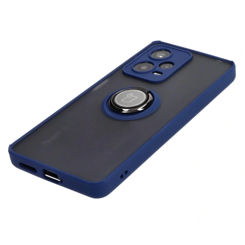 Buy Bizon Case Hybrid Ring Xiaomi Redmi Note 12 Pro+ 5G smoky with a navy blue frame - BIZ2331 - {ean13} - Home Screen Store Europe