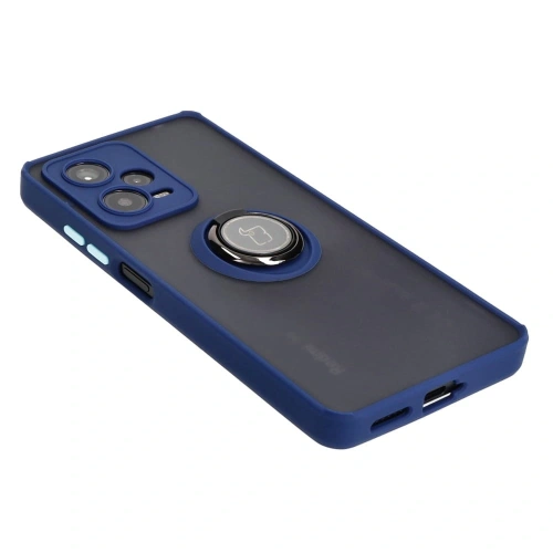 Buy Bizon Case Hybrid Ring Xiaomi Redmi Note 12 Pro+ 5G smoky with a navy blue frame - BIZ2331 - {ean13} - Home Screen Store Europe