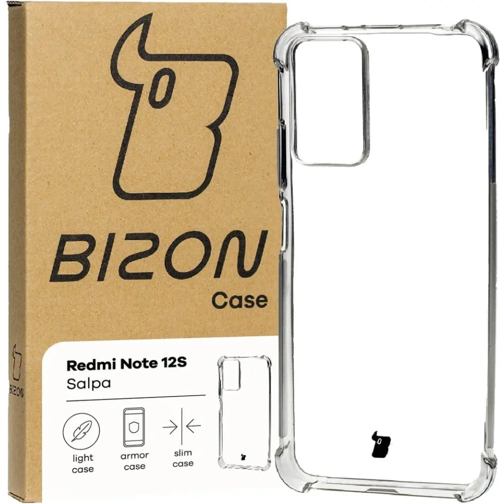 Elastyczne etui Bizon Case Salpa do Xiaomi Redmi Note 12S przezroczyste