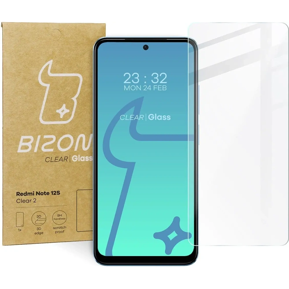 Szkło hartowane Bizon Glass Clear 2 do Xiaomi Redmi Note 12S
