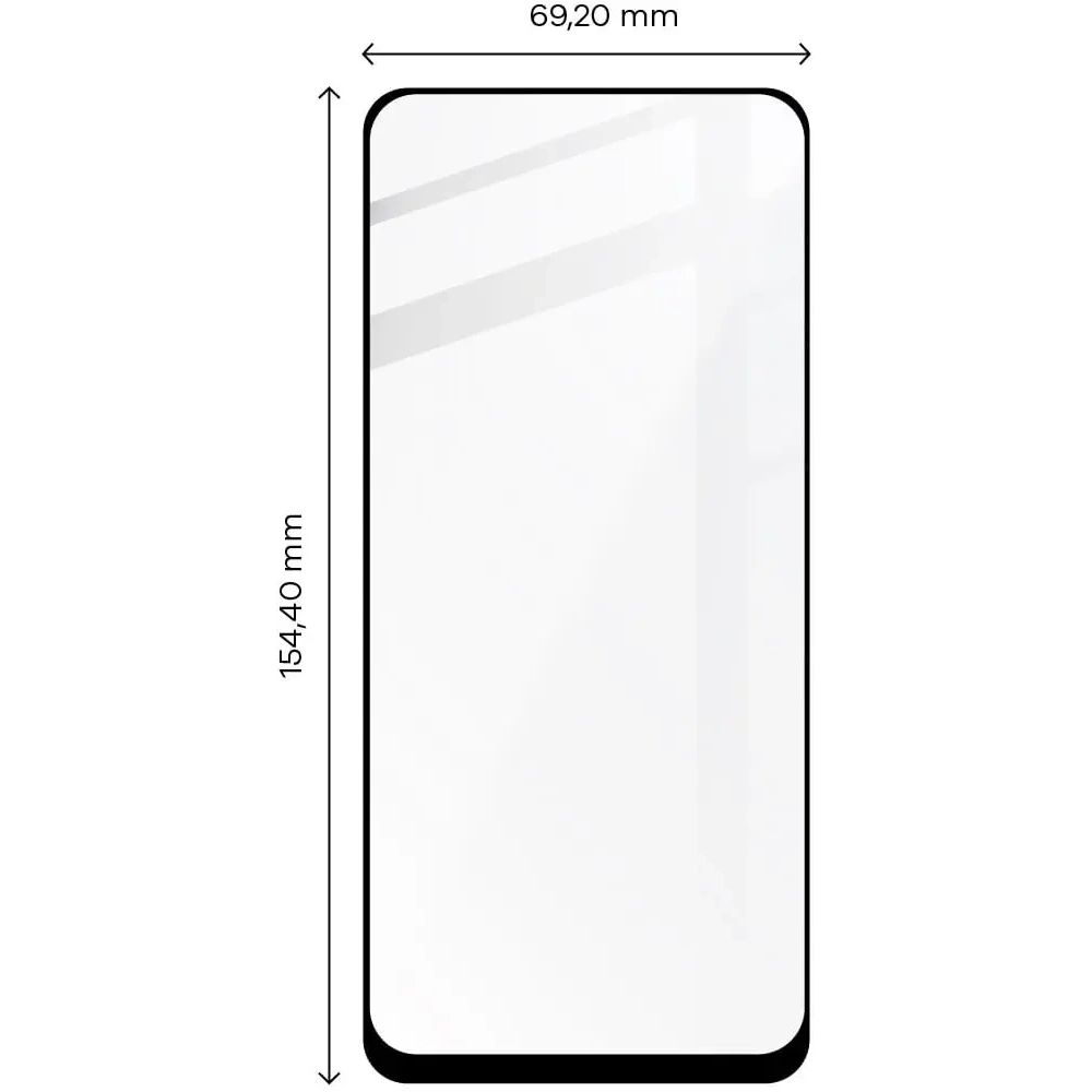 Szkło hartowane Bizon Glass Edge 2 do Xiaomi Redmi Note 12S czarne