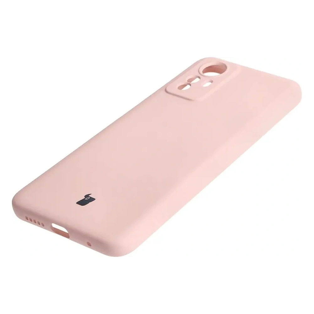 Etui Bizon Case Silicone do Xiaomi Redmi Note 12S jasnoróżowe
