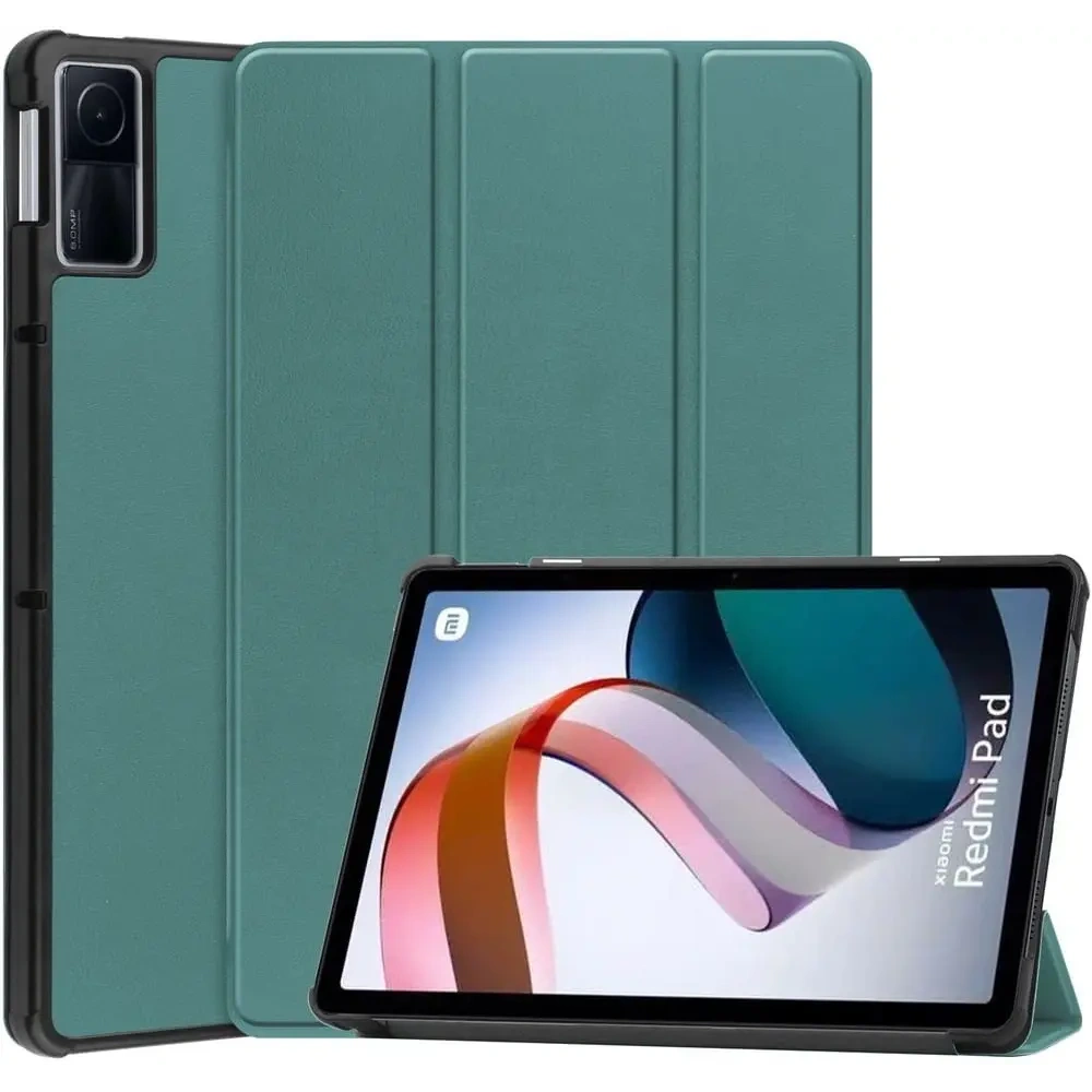 Etui Bizon Case Tab Croc do Xiaomi Redmi Pad 10.6 2022 ciemnozielone
