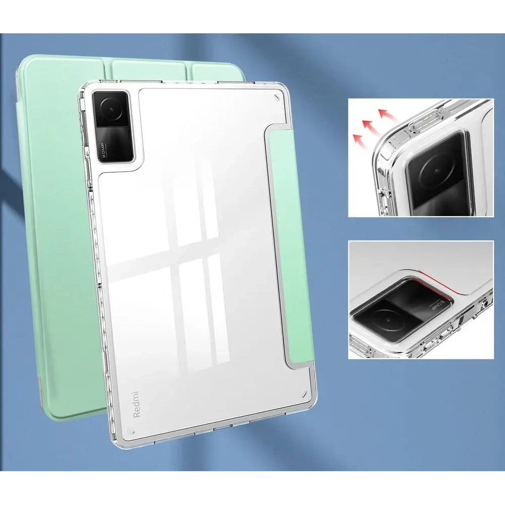 Etui Bizon Case Tab Clear Satin do Xiaomi Redmi Pad 10.6 2022 miętowe