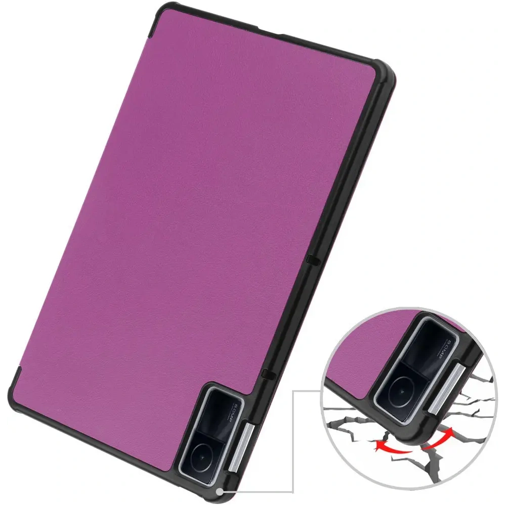 Etui Bizon Case Tab Croc do Xiaomi Redmi Pad 10.6 2022 ciemnofioletowe