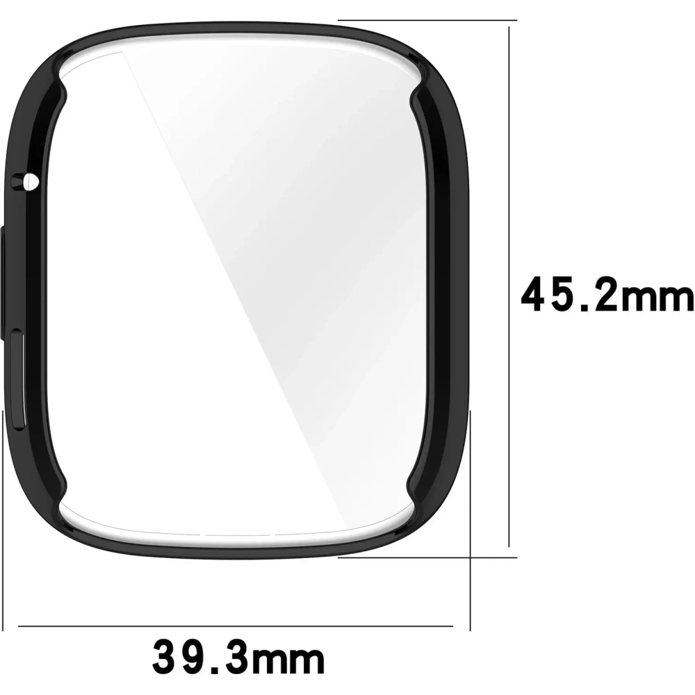 Etui z osłoną ekranu Bizon Case Watch Felipe do Xiaomi Redmi Watch 3 czarne