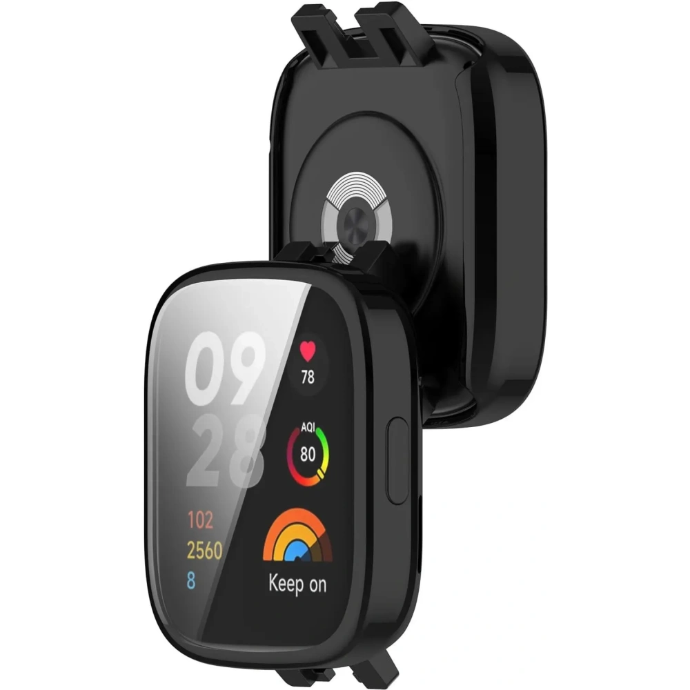 Etui z osłoną ekranu Bizon Case Watch Felipe do Xiaomi Redmi Watch 3 czarne