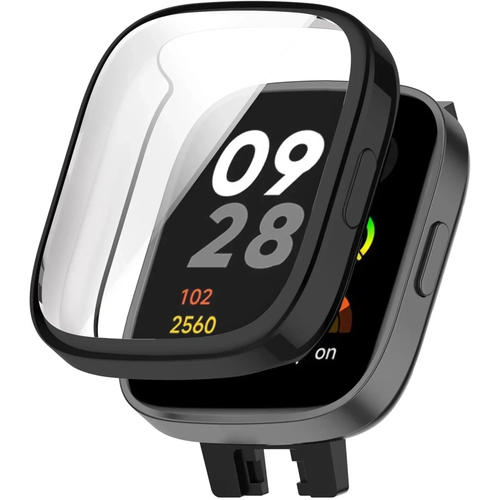 Etui z osłoną ekranu Bizon Case Watch Felipe do Xiaomi Redmi Watch 3 czarne