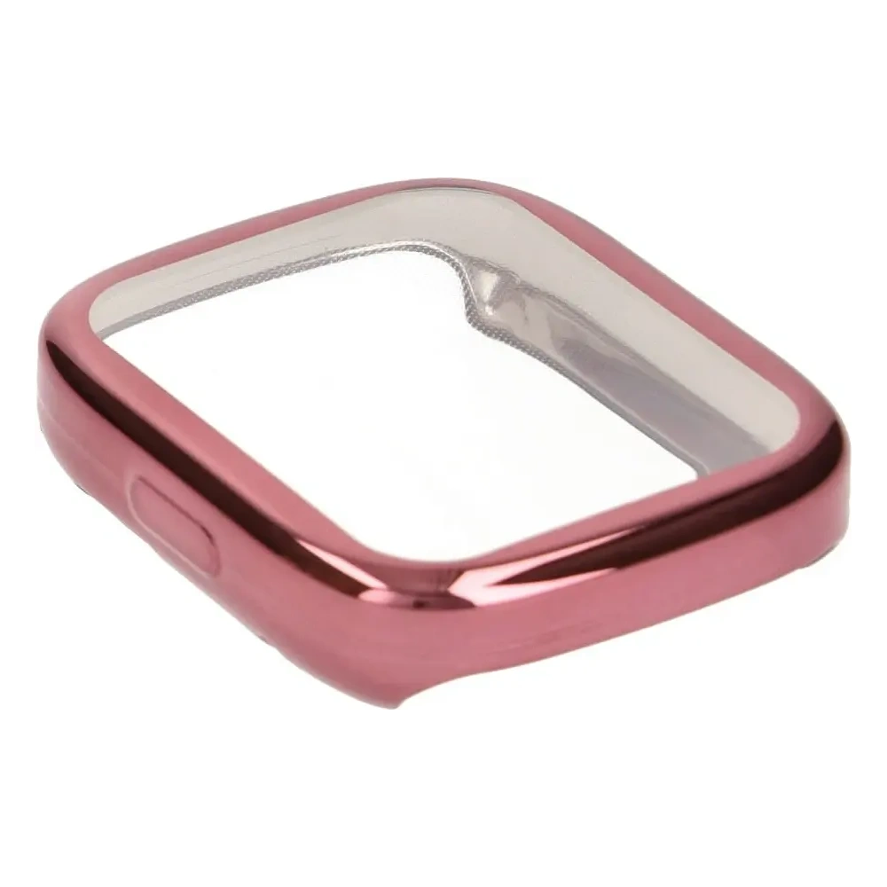 Etui z osłoną ekranu Bizon Case Watch Felipe do Xiaomi Redmi Watch 3 różowe