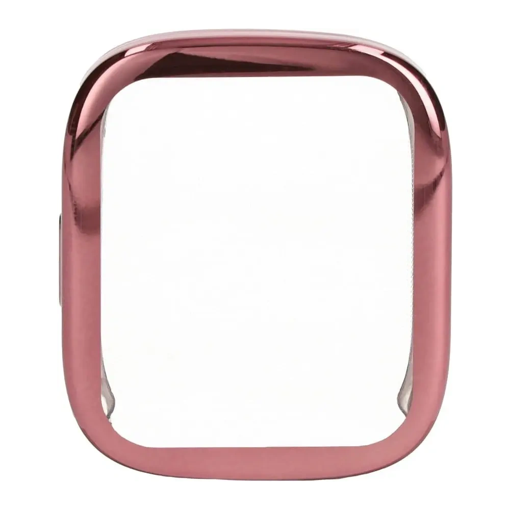 Etui z osłoną ekranu Bizon Case Watch Felipe do Xiaomi Redmi Watch 3 różowe