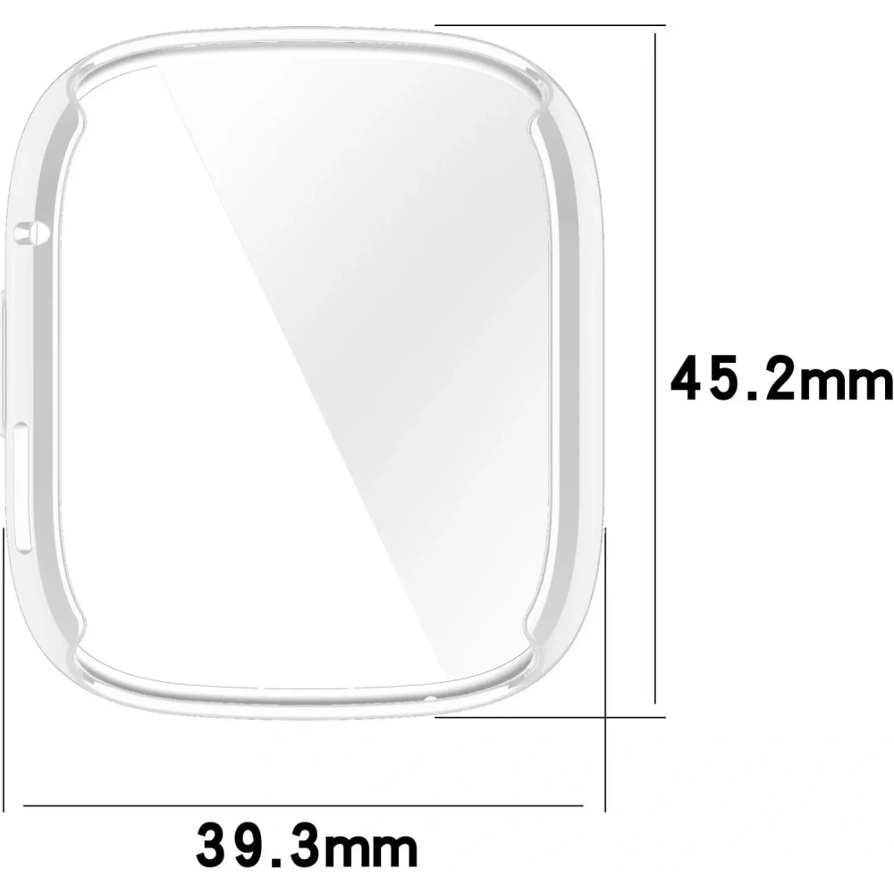 Etui z osłoną ekranu Bizon Case Watch Felipe do Xiaomi Redmi Watch 3 przezroczyste