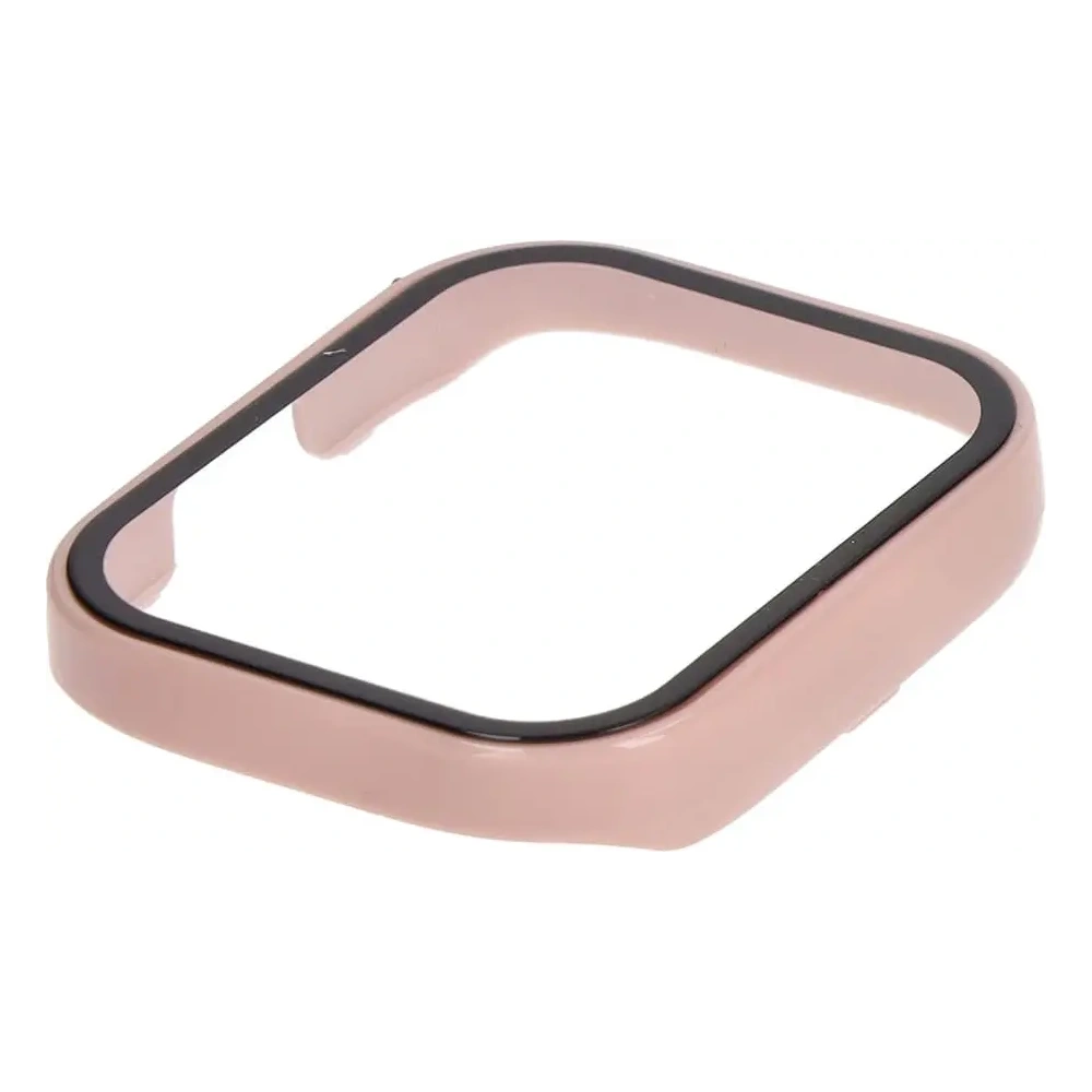 Etui Bizon Case+Glass Set do Xiaomi Redmi Watch 3 różowe