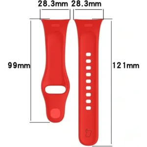 Buy Bizon Strap Watch Dots Xiaomi Redmi Watch 3 red - BIZ2364 - {ean13} - Home Screen Store Europe