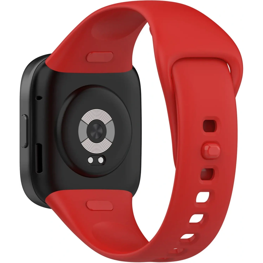 Pasek Bizon Strap Watch Dots do Xiaomi Redmi Watch 3 czerwony