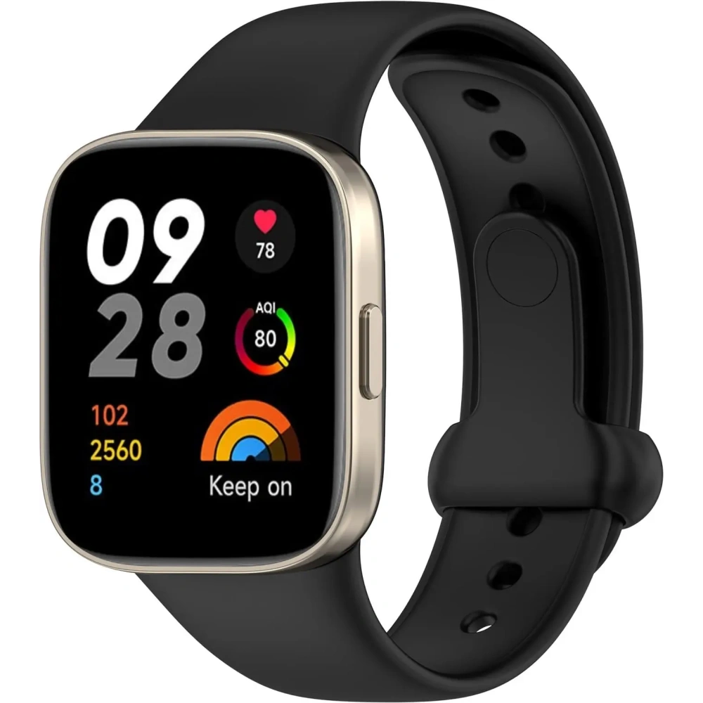 Pasek Bizon Strap Watch Nessy do Xiaomi Redmi Watch 3 czarny