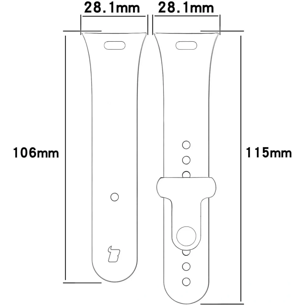 Pasek Bizon Strap Watch Nessy do Xiaomi Redmi Watch 3 czarny