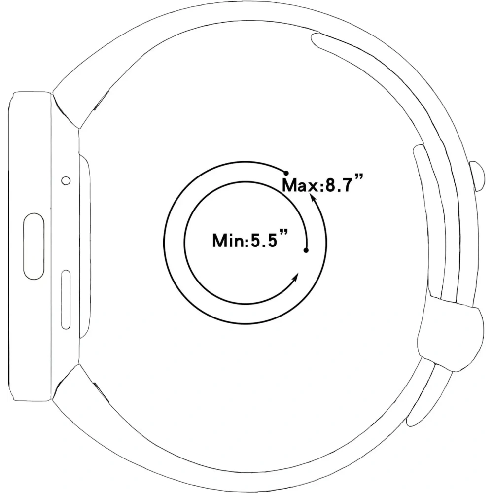 Pasek Bizon Strap Watch Nessy do Xiaomi Redmi Watch 3 czarny