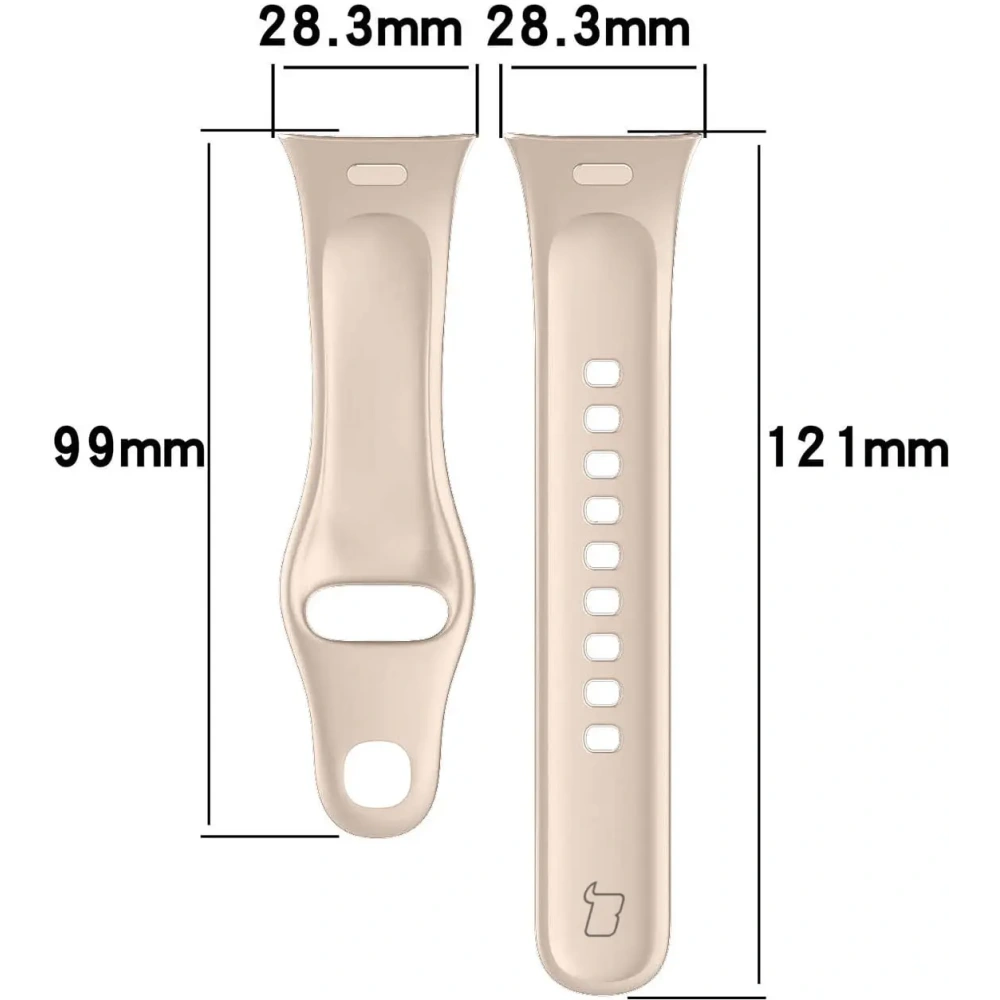 Pasek Bizon Strap Watch Dots do Xiaomi Redmi Watch 3 beżowy