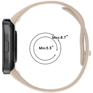 Buy Bizon Strap Watch Dots Xiaomi Redmi Watch 3 beige - BIZ2366 - {ean13} - Home Screen Store Europe