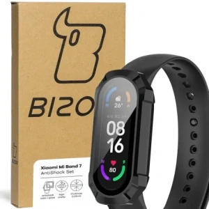 Kup Set de protecție AntiShock Bizon Xiaomi Mi Band 7 negru - BIZ2369 - {ean13} - Sklep Home Screen