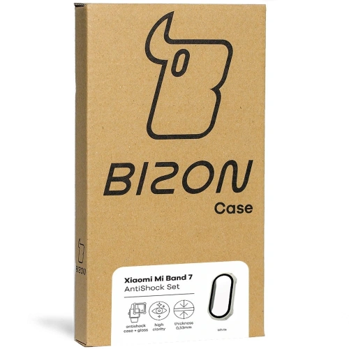Kup Bizon Case AntiShock Készlet Xiaomi Mi Band 7 fehér - BIZ2370 - {ean13} - Sklep Home Screen