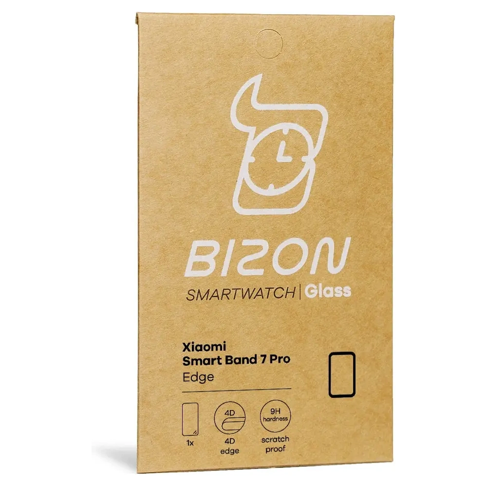 Szkło hartowane Bizon Glass Edge do Xiaomi Smart Band 7 Pro czarne