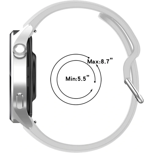 Kup Bizon Strap Uhr Silikon Pro Xiaomi Uhr S1 Pro weiß - BIZ2382 - {ean13} - Sklep Home Screen