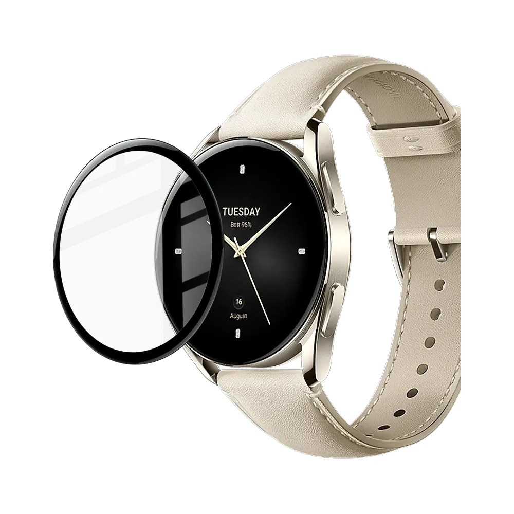 Szkło hartowane Bizon Glass Edge do Xiaomi Watch S2 42 mm czarne