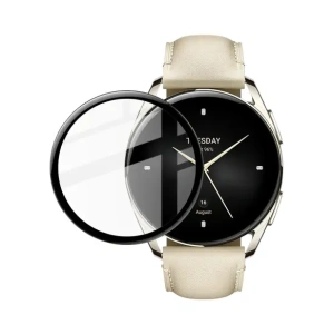 Kup Szkło hartowane Bizon Glass Edge do Xiaomi Watch S2 42 mm czarne - BIZ2383 - {ean13} - Sklep Home Screen