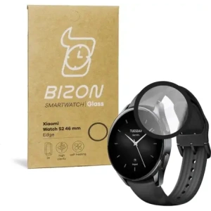 Kup Szkło hartowane Bizon Glass Edge do Xiaomi Watch S2 46 mm czarne - BIZ2384 - {ean13} - Sklep Home Screen