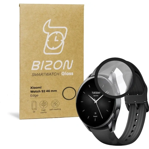 Kup Bizon Glass Edge Xiaomi Ceas S2 46 mm negru - BIZ2384 - {ean13} - Sklep Home Screen