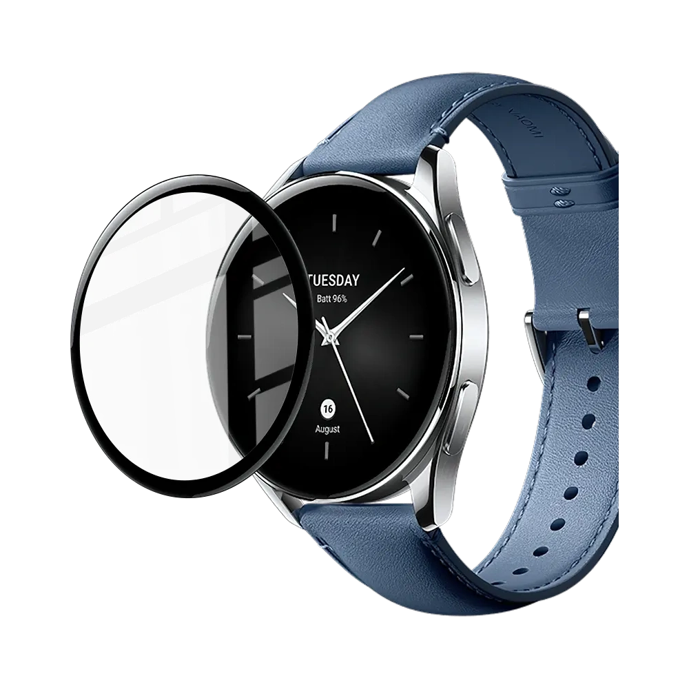 Szkło hartowane Bizon Glass Edge do Xiaomi Watch S2 46 mm czarne