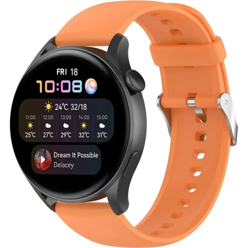 Kup Pasek Bizon Strap Watch Silicone Pro do Huawei Watch 4 46 mm pomarańczowy - BIZ2388 - {ean13} - Sklep Home Screen