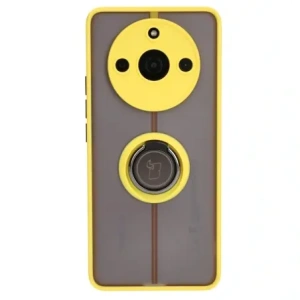 Kup Bizon Case Hybrid Ring für Realme 11 Pro / 11 Pro+ rauchig mit einem gelben Rahmen - BIZ2389 - {ean13} - Sklep Home Screen