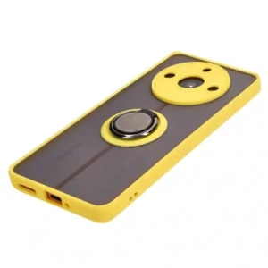 Kup Bizon Case Hybrid Ring für Realme 11 Pro / 11 Pro+ rauchig mit einem gelben Rahmen - BIZ2389 - {ean13} - Sklep Home Screen